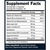 Nerve Alive supplement facts label